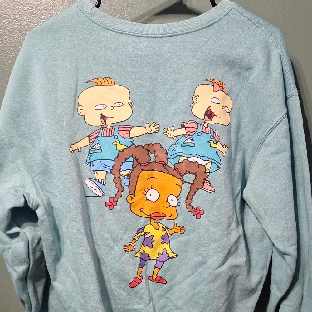 Kids Cartoon Character Blue Sweatshirt